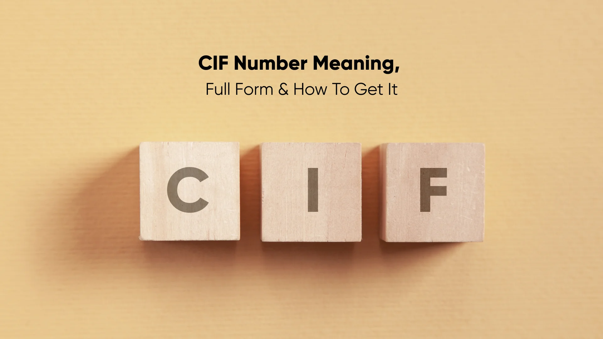 What is a CIF Number?