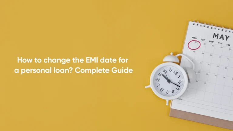 How to change the EMI date for a personal loan?